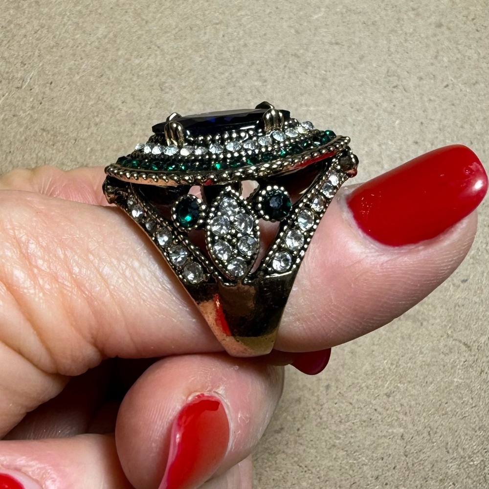 4 Elegant Gemstone Ring Set Bundle - image 4